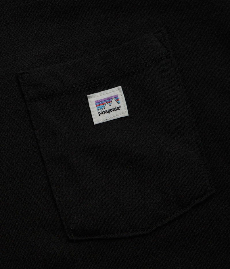 Patagonia Shop Sticker Pocket Responsibili-Tee T-Shirt in Black