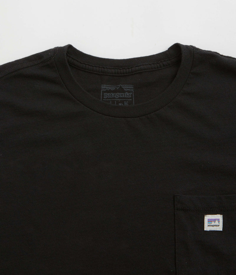 Patagonia Shop Sticker Pocket Responsibili-Tee T-Shirt in Black