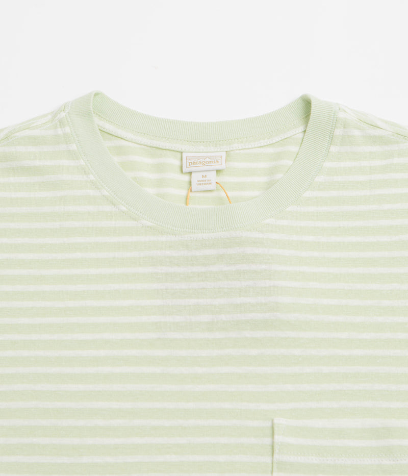 Patagonia Trail Harbor Pocket T-Shirt in Steps: Lichen Green