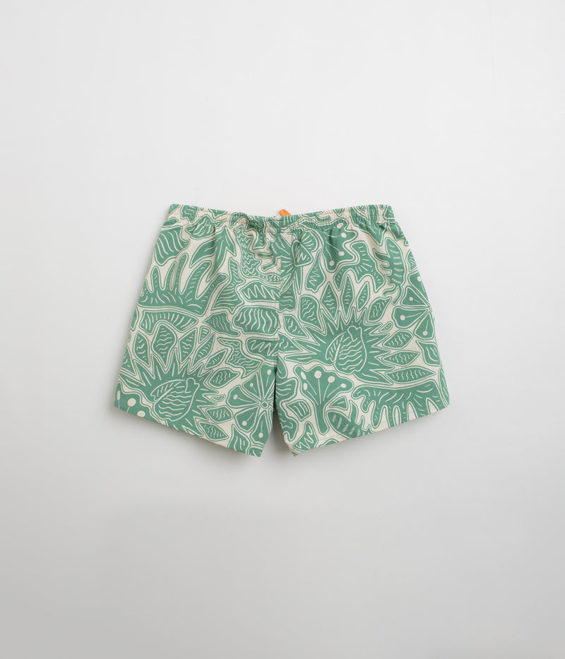 Patagonia Womens Baggies 5" Shorts in Bees and Flowers: Heartleaf Green