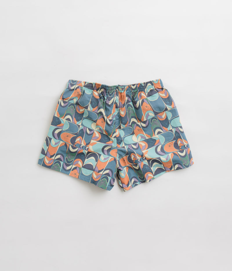 Patagonia Womens Baggies 5" Shorts in Swallowtail Geo: Still Blue