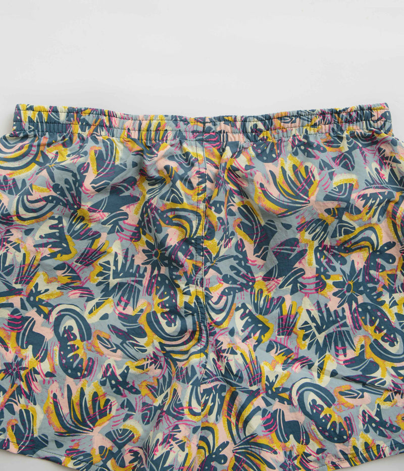Patagonia Womens Baggies 5" Shorts in Wild Botanist: Tidal Teal
