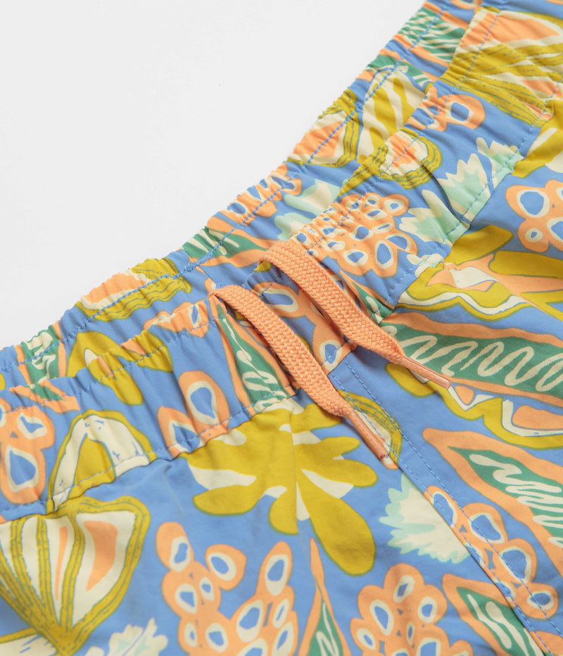 Patagonia Womens Barely Baggies 2.5" Shorts in Flourish: Abundant Blue
