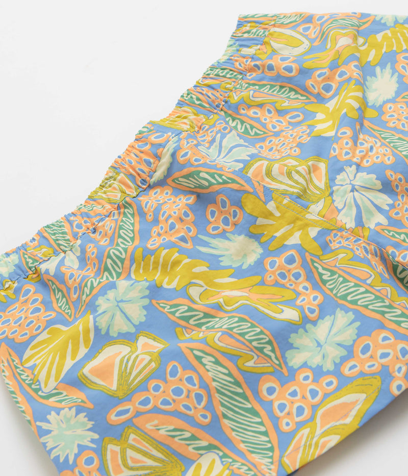 Patagonia Womens Barely Baggies 2.5" Shorts in Flourish: Abundant Blue