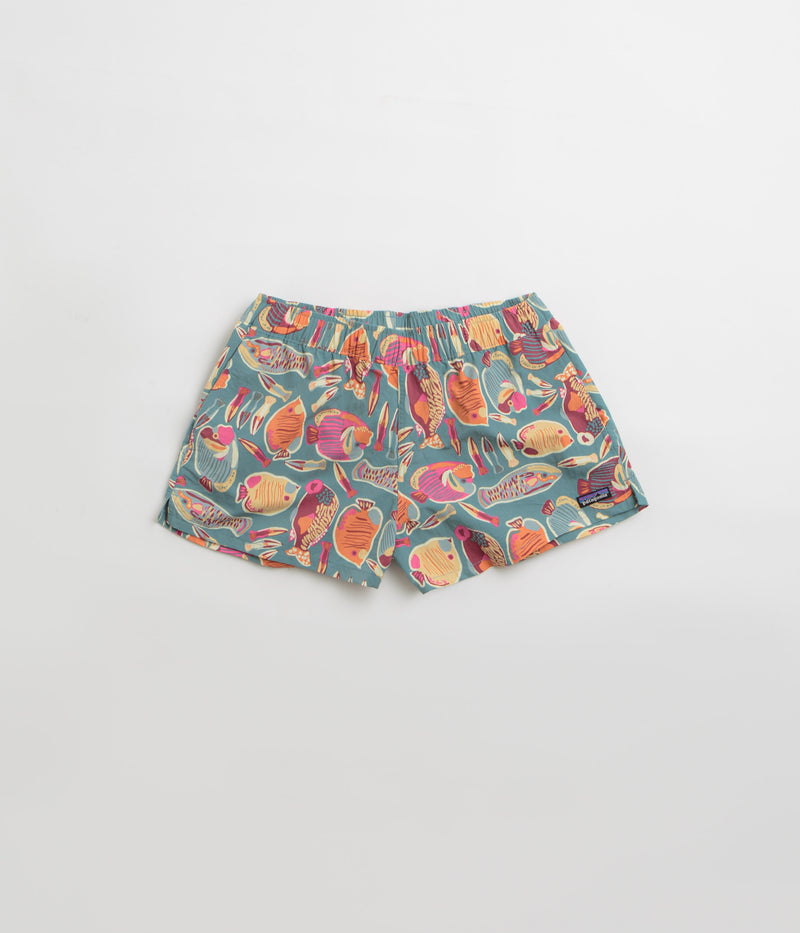 Patagonia Womens Barely Baggies 2.5" Shorts in Wrasse: Wetland Blue