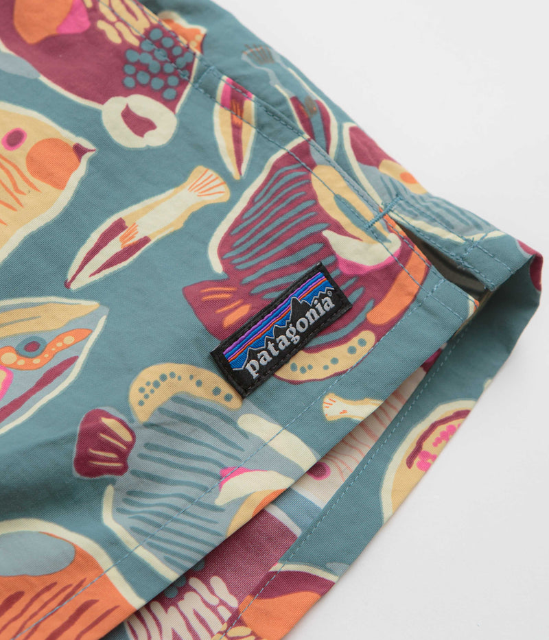 Patagonia Womens Barely Baggies 2.5" Shorts in Wrasse: Wetland Blue