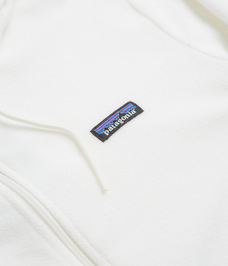 Patagonia Womens Micro D Hooded Fleece in Birch White