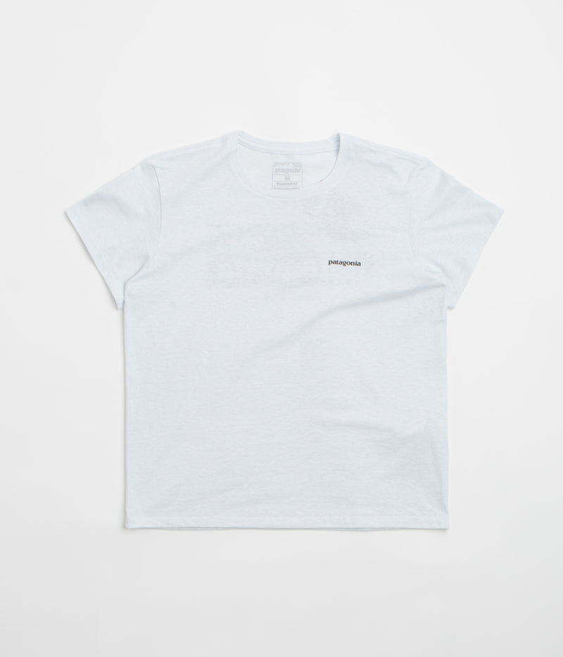 Patagonia Womens P-6 Logo Responsibili-Tee T-Shirt in White