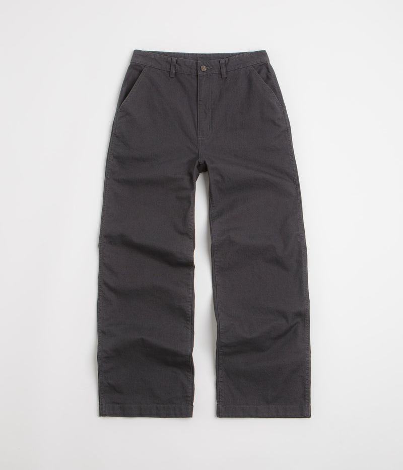 Patagonia Womens Point Reyes Canvas Wide Leg Pants in Ink Black