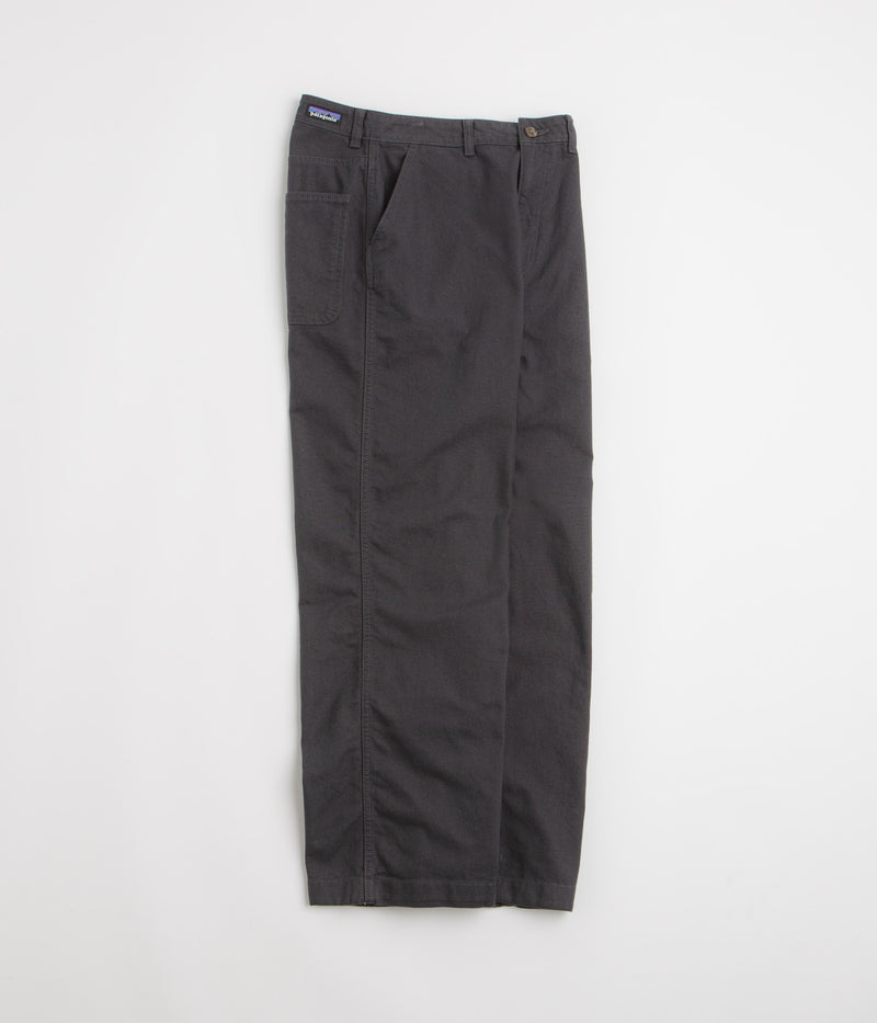 Patagonia Womens Point Reyes Canvas Wide Leg Pants in Ink Black