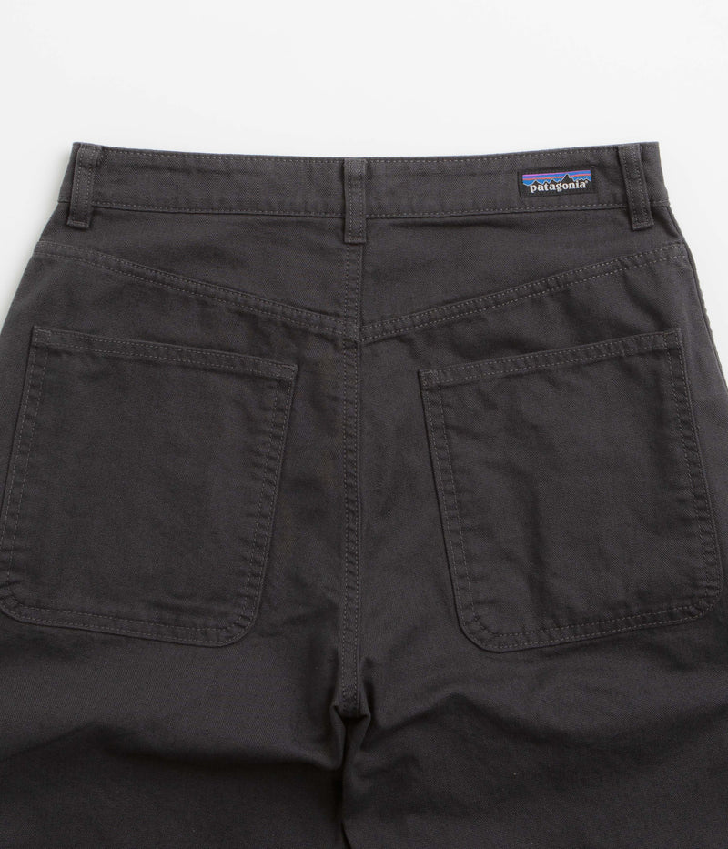 Patagonia Womens Point Reyes Canvas Wide Leg Pants in Ink Black