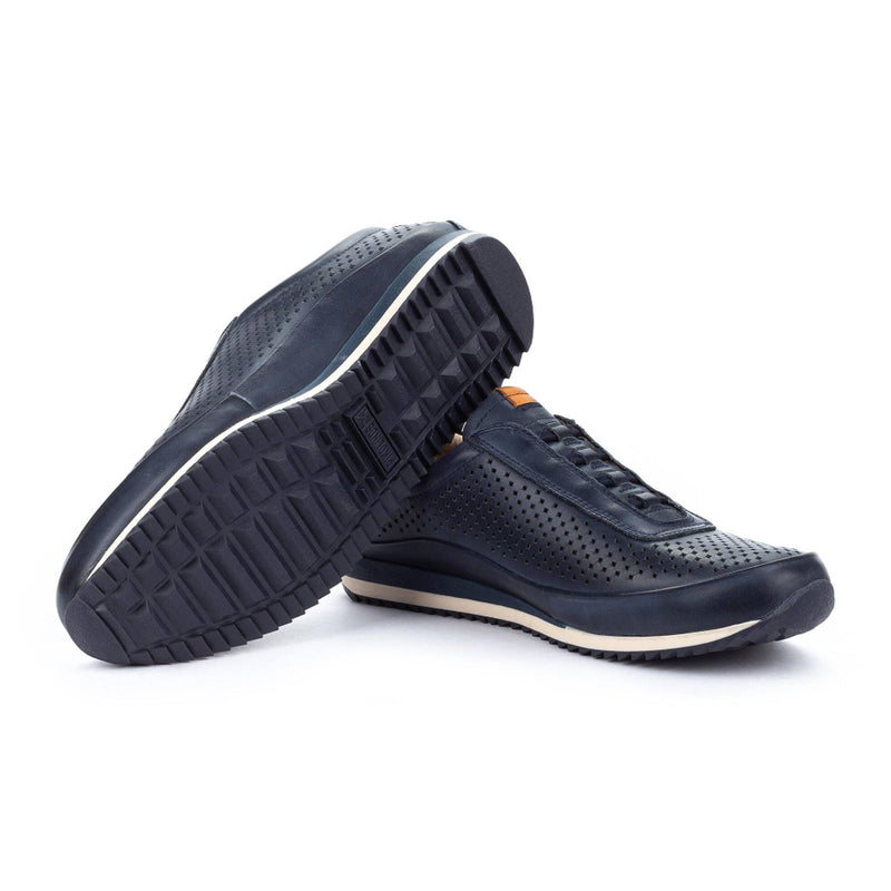 Pikolinos Liverpool M2A-6252 Sneaker (Men) - Blue Leather Athletic - Casual - Lace Up - The Heel Shoe Fitters