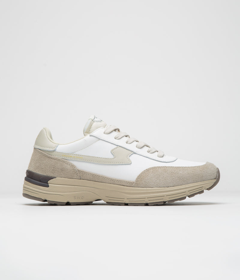 Stepney Workers Club Osier S-Strike Geo-Merged Shoes in Winter and White