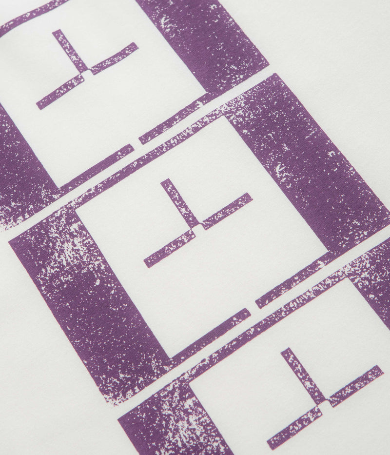 The Trilogy Tapes Upside Down Stamp T'S Long Sleeve T-Shirt in White