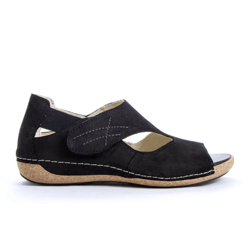 Waldlaufer Bailey 342004 Backstrap Sandal (Women) - Black Sandal - Backstrap - The Heel Shoe Fitters