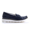 Waldlaufer Lyla 926504 Slip On Loafer (Women) - Patent Navy Dress-Casual - Loafers - The Heel Shoe Fitters