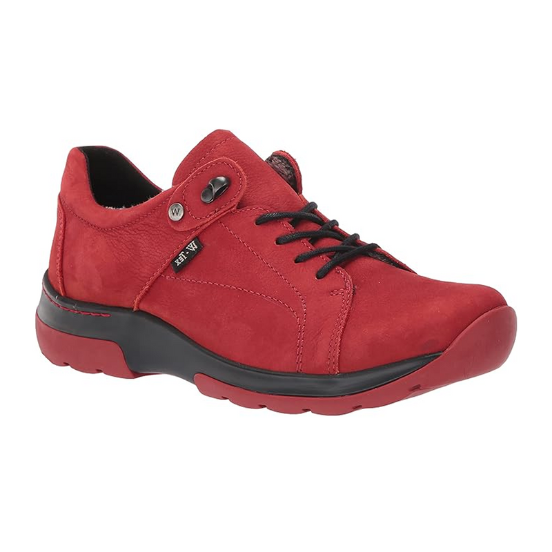 Wolky Cajun Lace Up (Women) - Dark Red Antique Nubuck Hiking - Low - The Heel Shoe Fitters