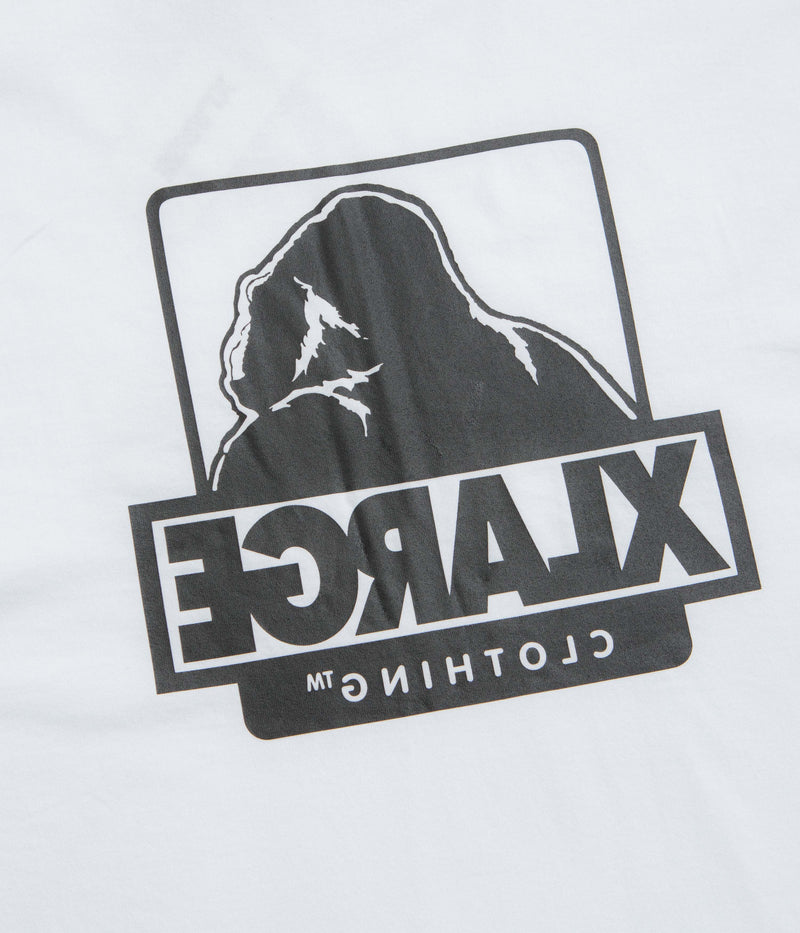 XLarge Backside OG T-Shirt in White and White