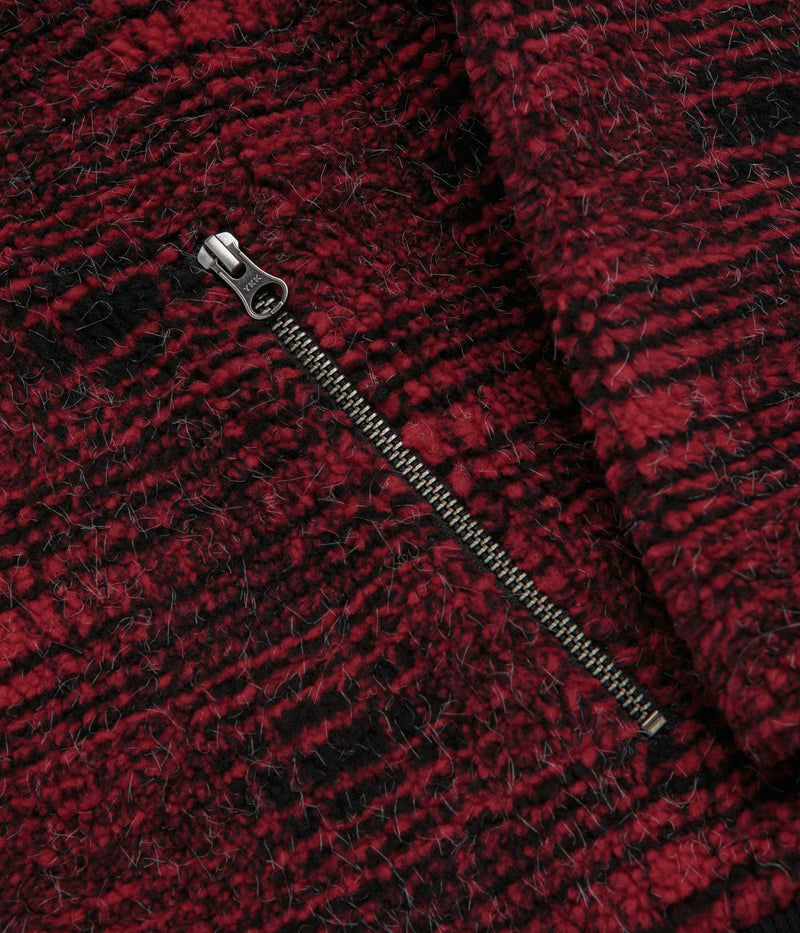 Yardsale Sherpa Fleece Hoodie in Red